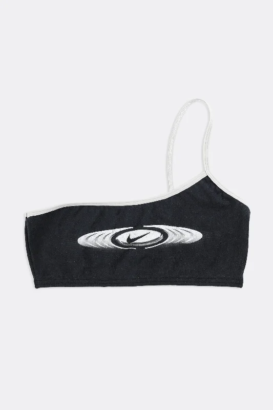 Rework Nike One Shoulder Bra Top - L