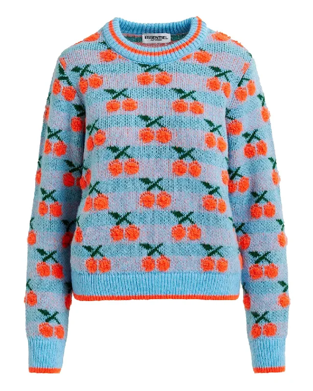 Bel Air Cherry Intarsia-Knitted Sweater