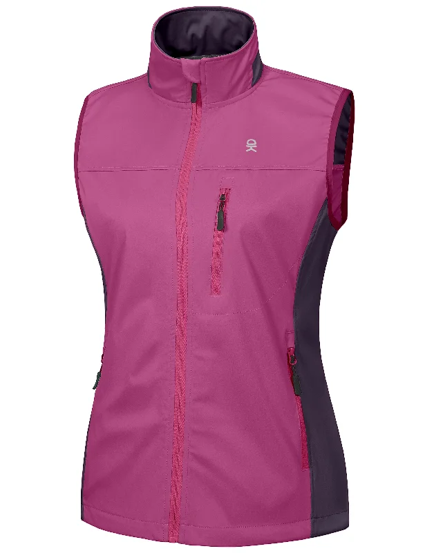 Women's Lightweight Patchwork Softshell Golf Vest