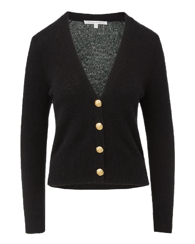 Black Solene Cashmere Cardigan