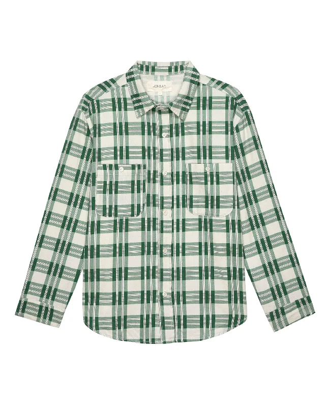 The Harbor Shirt. -- Bright Green Pioneer Plaid