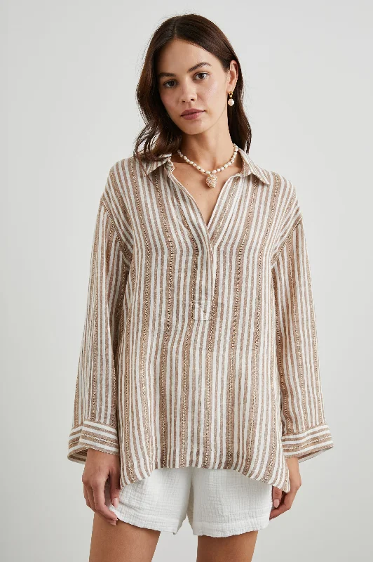 BANKS TOP - PALO SANTO STRIPE