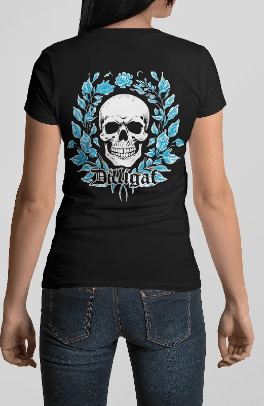 Blue Vine Skull