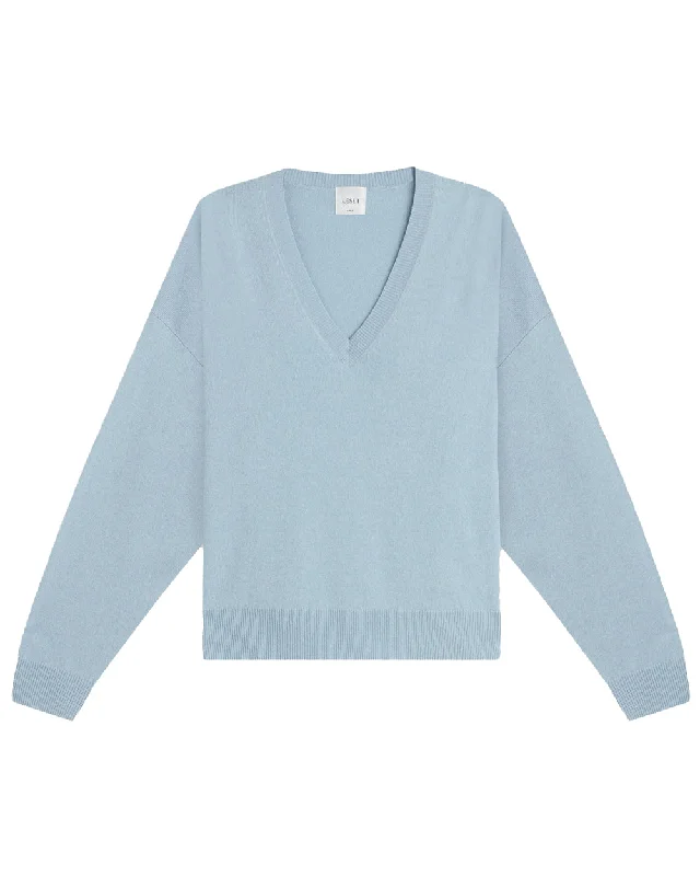 Azure Zoe V Neck Sweater