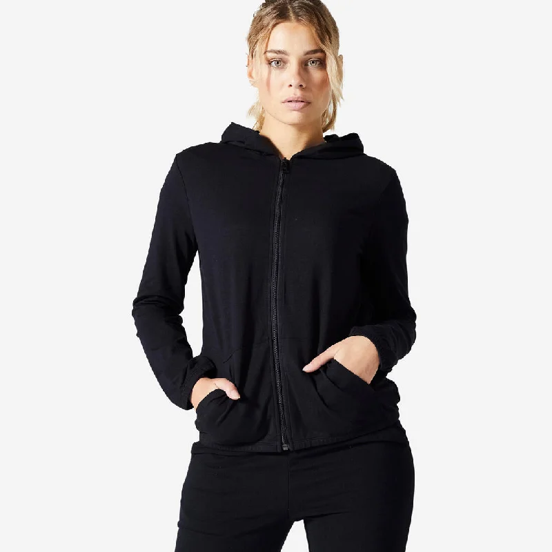 Women's Fitness Zip-Up Sweatshirt 100