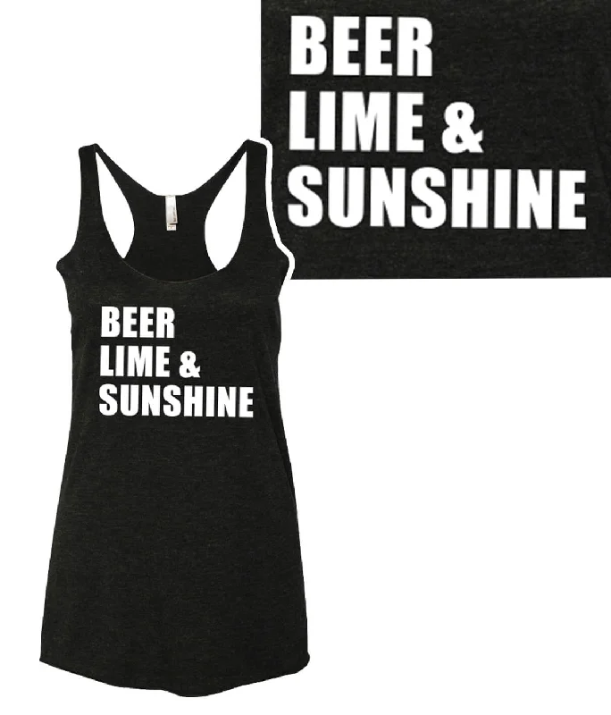 Beer, Lime & Sunshine Next Level - Women's Vintage Style Tank Top