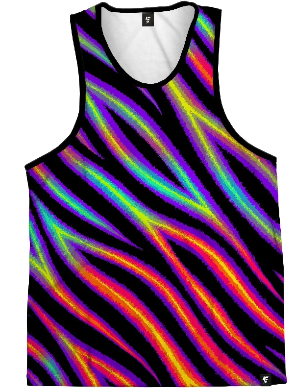 Tiger Stripes (Colorful) Unisex Tank Top