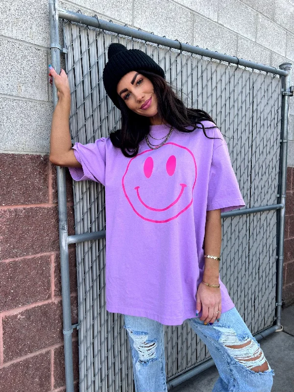 The World Needs Your Magic Oversized Tee in Lavender + Pink *RESTOCKED*