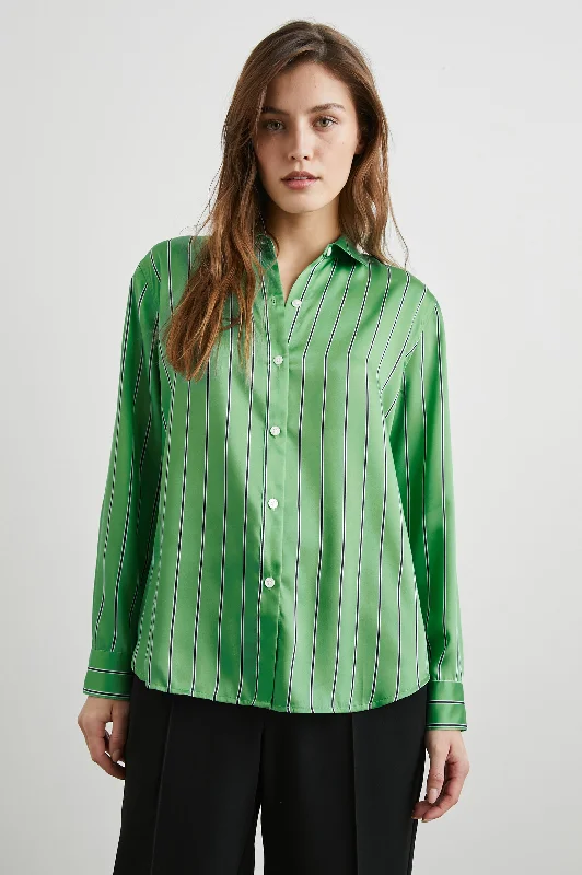 ELIAS SHIRT - BASIL STRIPE